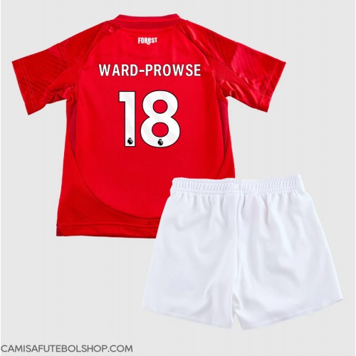 Camisa de time de futebol Nottingham Forest James Ward-Prowse #18 Replicas 1º Equipamento Infantil 2024-25 Manga Curta (+ Calças curtas)